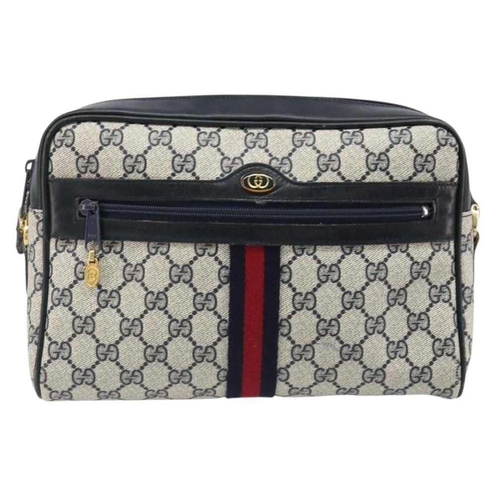 Gucci GG Supreme Web Shoulder Bag Blue